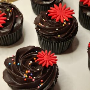 Rich Chocolate ganache cupcakes