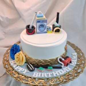 Clean sweep theme cake